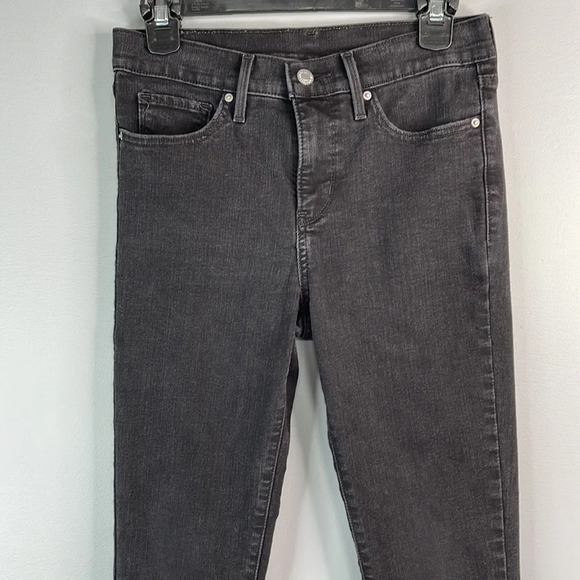 LEVIS 720 Skinny Jeans Black Denim Red Tab Black Tag Mid Rise Stretch Size 28 - Picture 3 of 11